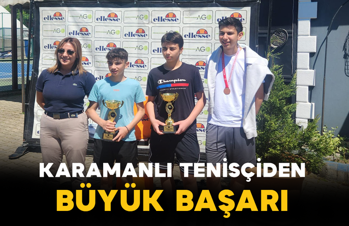 Karamanlı Tenisçiden Büyük Başarı