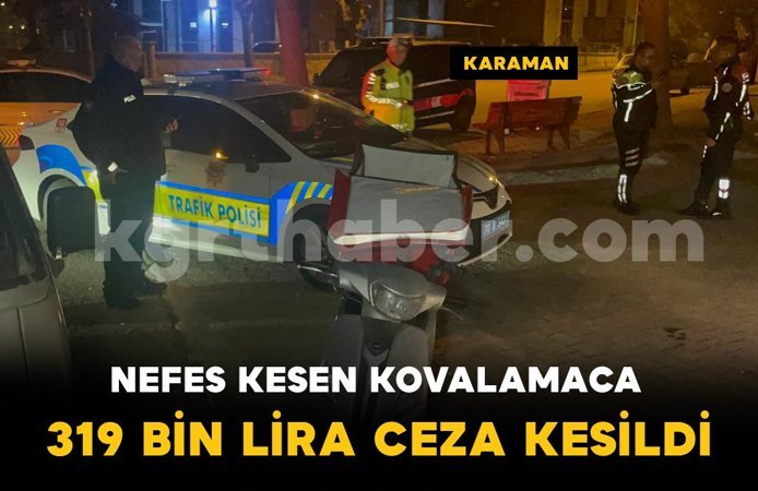 Polisten kaçan motosiklete 8 motosiklet parası ceza kesildi