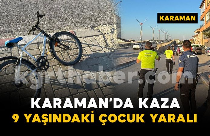 Bisikletle otomobil çarpıştı: 9 yaşındaki çocuk yaralandı