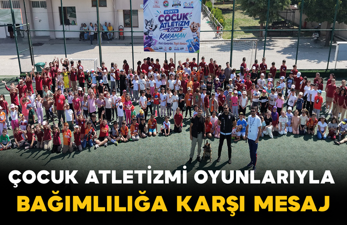 Çocuk Atletizmi Oyunlarıyla Bağımlılığa Karşı Mesaj