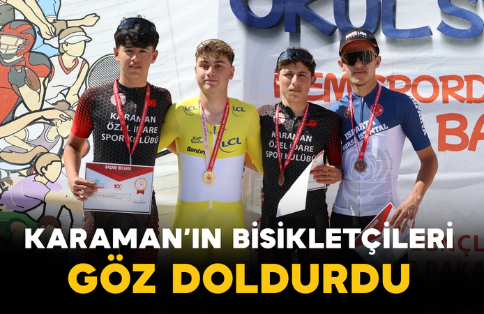 Karaman’ın Bisikletçileri Göz Doldurdu