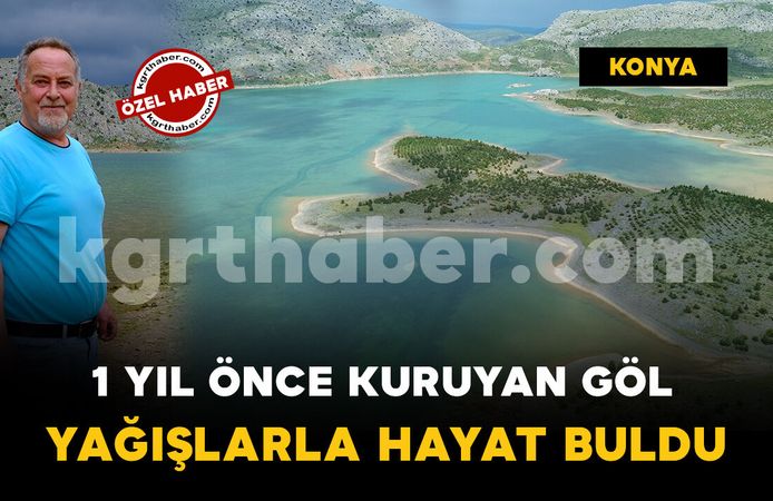 Konya'da kuruyan Sarıot Gölü su tuttu: Muhteşem manzarasıyla ziyaretçilerini bekliyor