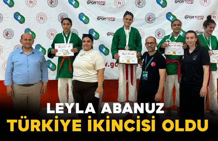 Leyla Abanuz Türkiye İkincisi Oldu