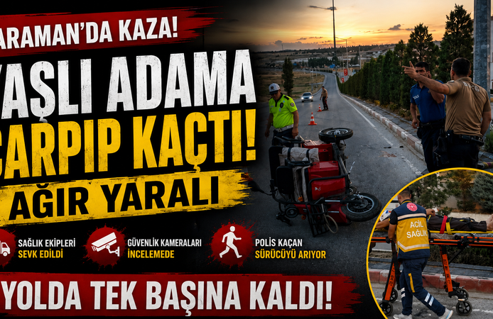 Yaşlı adam ağır yaralı: sürücü kaçtı