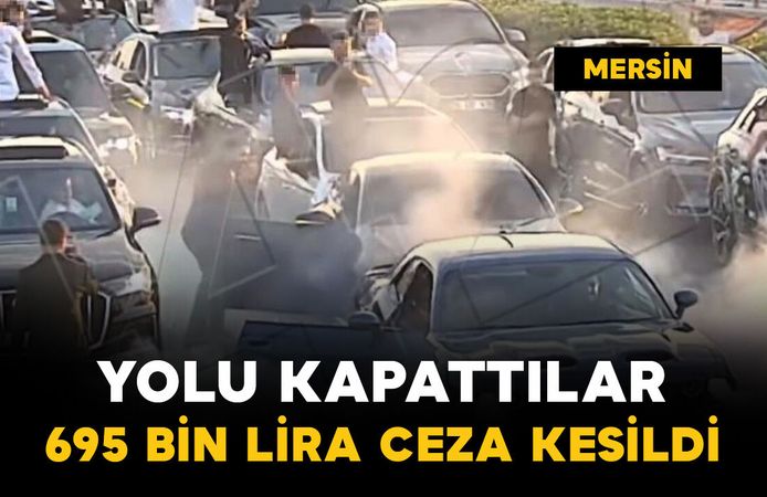 Düğün konvoyunda yolu kapatanlar cezadan kaçamadı