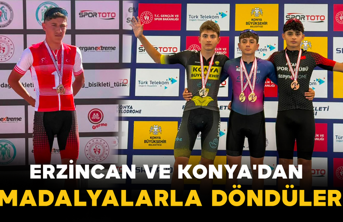Erzincan ve Konya'dan Madalyalarla Döndüler