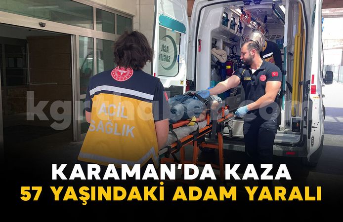 Karaman'da trafik kazası: 1 kişi yaralandı