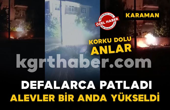 Kopan elektrik teli otları tutuşturdu: Patlama sesleri paniğe neden oldu