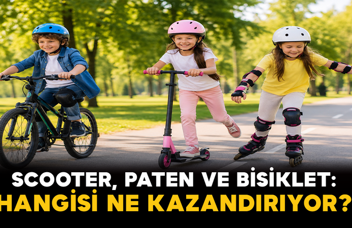 Scooter, Paten ve Bisiklet: Çocuklar İçin Hangisi Ne Kazandırıyor?