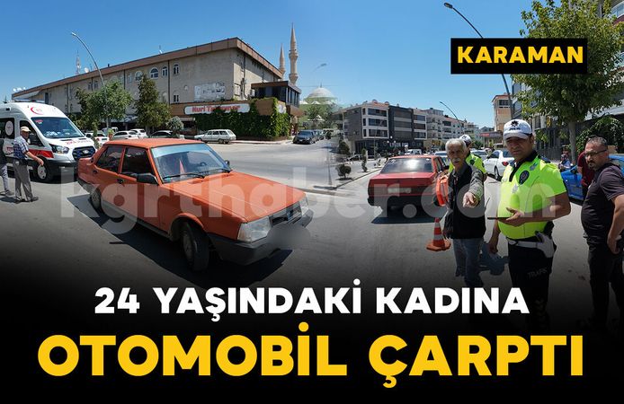 Dondurma aldıktan sonra yolun karşısına geçmeye çalışan kadına otomobil çarptı