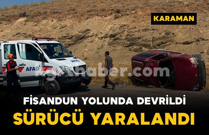 Fisandun Barajı yolunda kaza: 1 kişi yaralandı