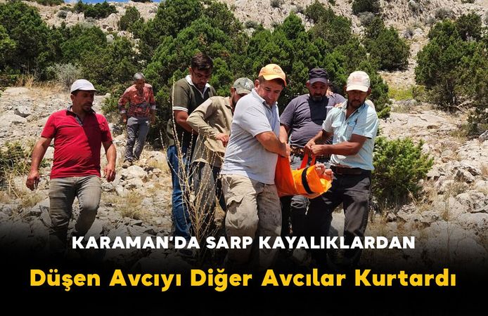 Hacı Baba Dağı’nda Sürek Avı Kazası: Sarp Kayalıklardan Düşen Avcıyı Diğer Avcılar Kurtardı
