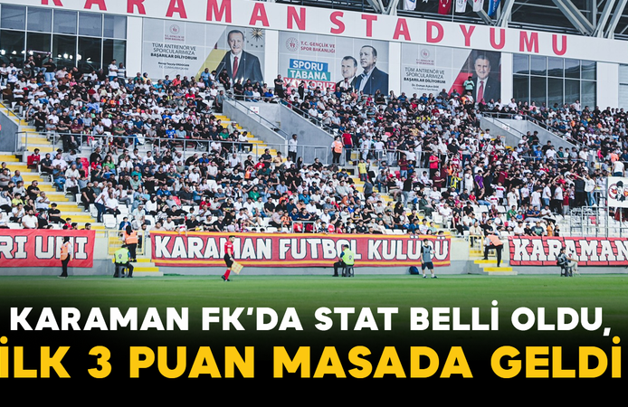Karaman FK’da Stat Belli Oldu, İlk 3 Puan Masada Geldi
