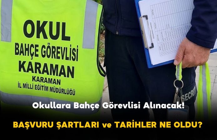 Karaman Okullarına 108 Bahçe Görevlisi Alınacak! İŞKUR TYP Başvuru Şartları