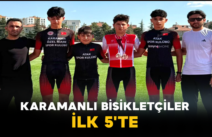 Karamanlı Bisikletçiler İlk 5'te