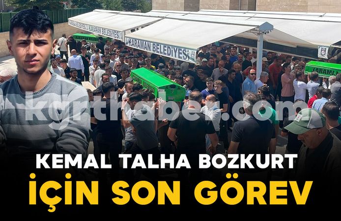 Kazada hayatını kaybeden Kemal Talha Bozkurt için son görev
