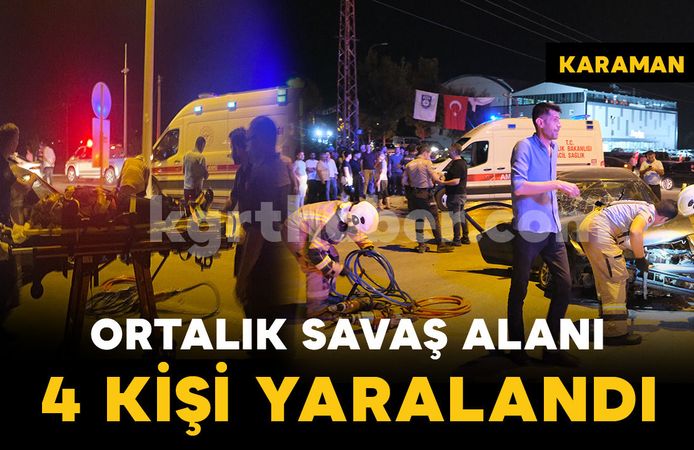 Ortalık savaş alanına döndü: 4 kişi yaralandı