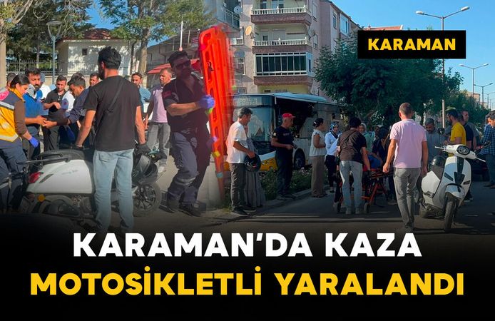 Otomobil ile motosikletin çarpıştığı kazada 1 kişi yaralandı
