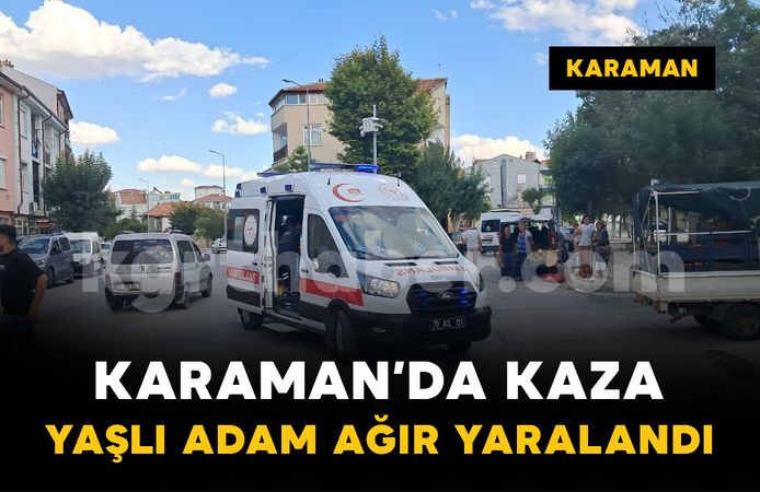 Karaman'da elektrikli bisiklet devrildi: 1 ağır yaralı