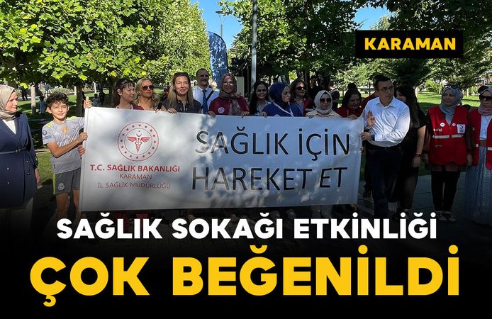 Karaman’da Sağlık Sokağı etkinliği yapıldı