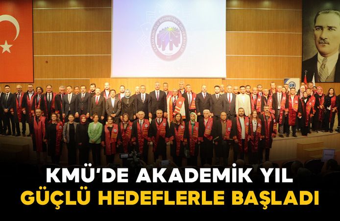 KMÜ’de yeni akademik yıl başladı, ilk dersi Abdulhamit Gül verdi