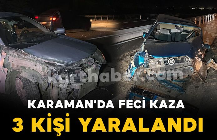 Ortalığın savaş alanına döndüğü kazada 3 kişi yaralandı