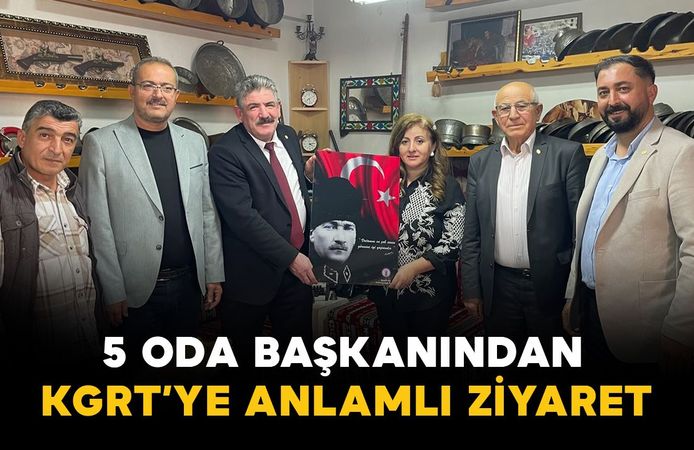 Karaman’da 5 oda başkanından KGRT'ye Gazeteciler Günü ziyareti
