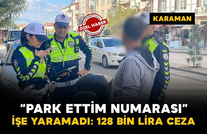 Karaman'da polisin dikkatinden kaçmadı: Elektrikli bisiklet sürücüsüne 128 bin 500 lira ceza