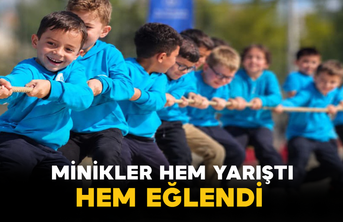 Minikler Hem Yarıştı Hem Eğlendi