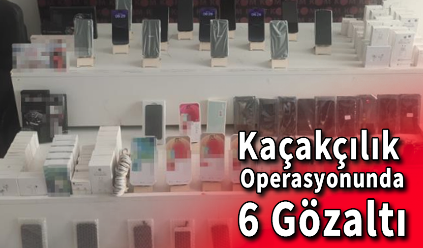 Kaçakçılık Operasyonunda 6 Gözaltı
