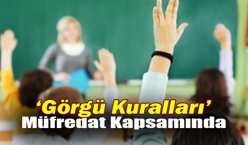 ‘Görgü Kuralları’ Müfredat Kapsamına Alındı
