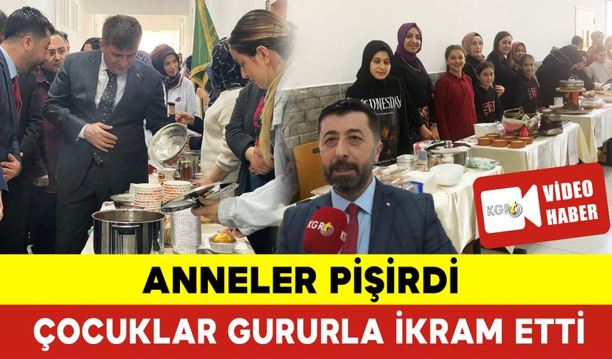 Anneler Pişirdi Çocuklar Gururla İkram Etti