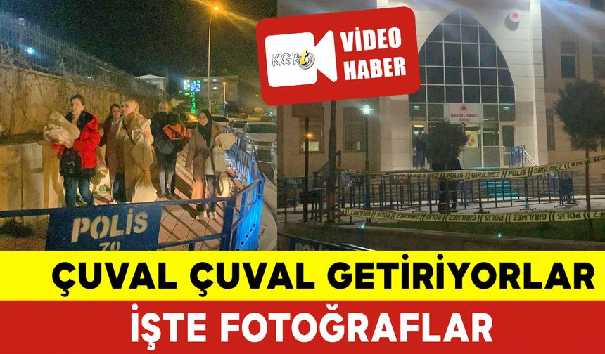 Çuval Çuvaş Adliyeye Getiriyorlar