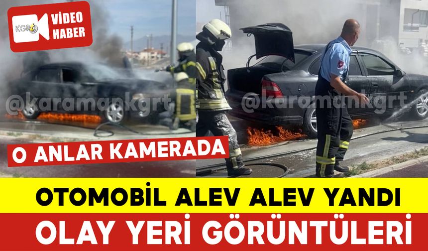 Alev Alev Yanan Arabayı Vatandaşlar Fark Etti