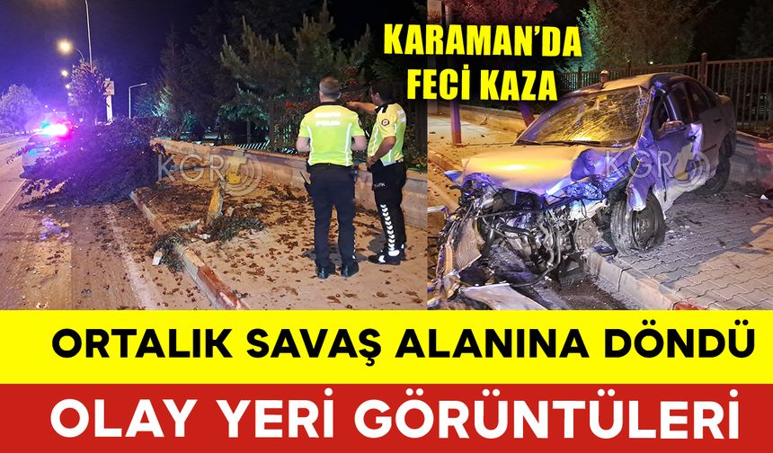 Ortalığın Savaş Alanına Döndüğü Kazadan Görüntüler