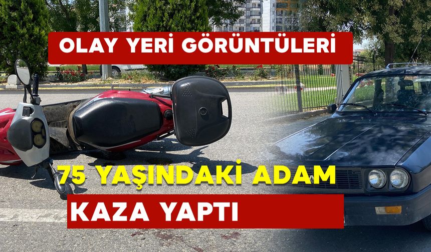 75 Yaşındaki Adam Kazası OLAY YERİ GÖRÜNTÜLERİ