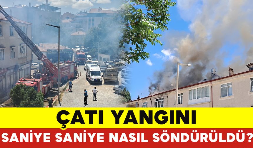 Çatısı Yanan Ev Saniye Saniye Kaydedildi FOTOGALERİ