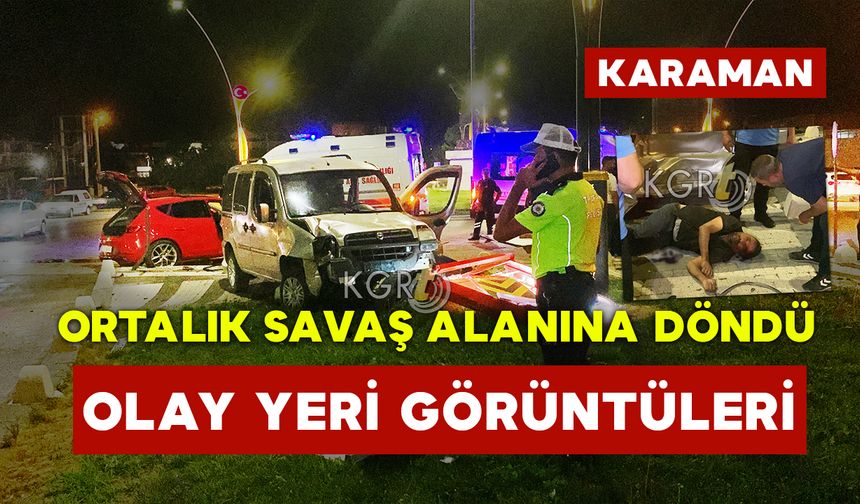 Karaman'da Kazada Ortalık Savaş Alanına Döndü