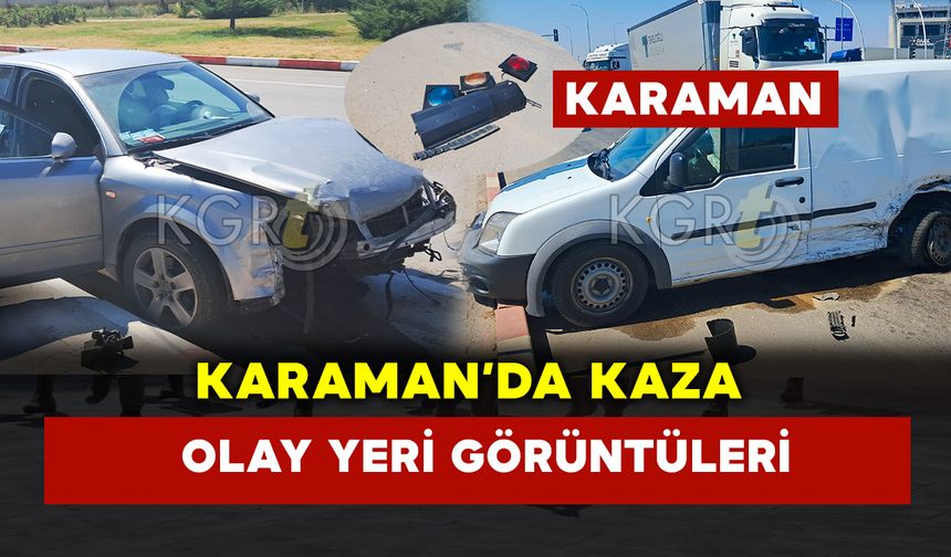 Otogar kavşağında 2 araç çarpıştı