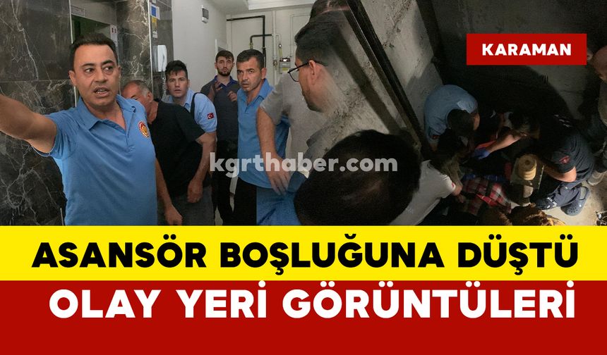 Asansör boşluğuna düşen 12 yaşındaki çocuk böyle kurtarıldı