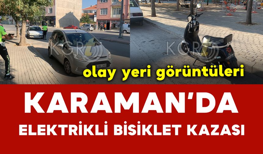 Elektrikli bisikletle motosiklet çarpıştı: 2 yaralı