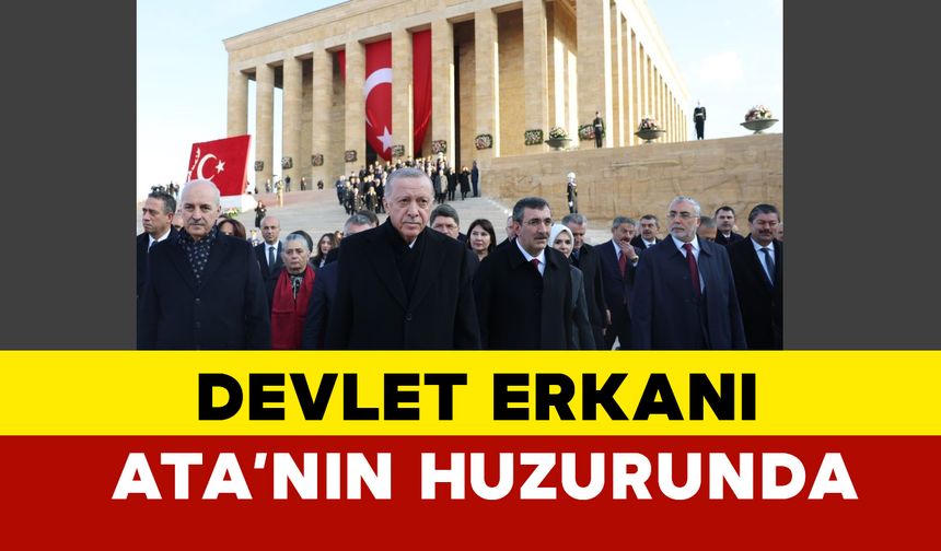 Atatürk’ün vefatının 86. yılında Devlet erkanı Ata'nın huzurunda