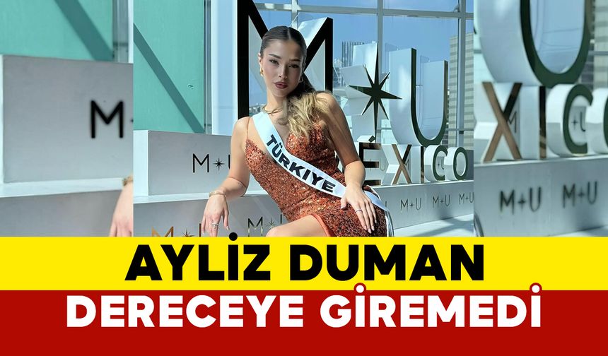 Ayliz Duman Dereceye Giremedi