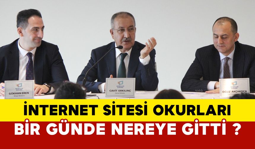 BİK Genel Müdürü Erkılınç: “İnternet sitesi okurları bir günde nereye gitti?”