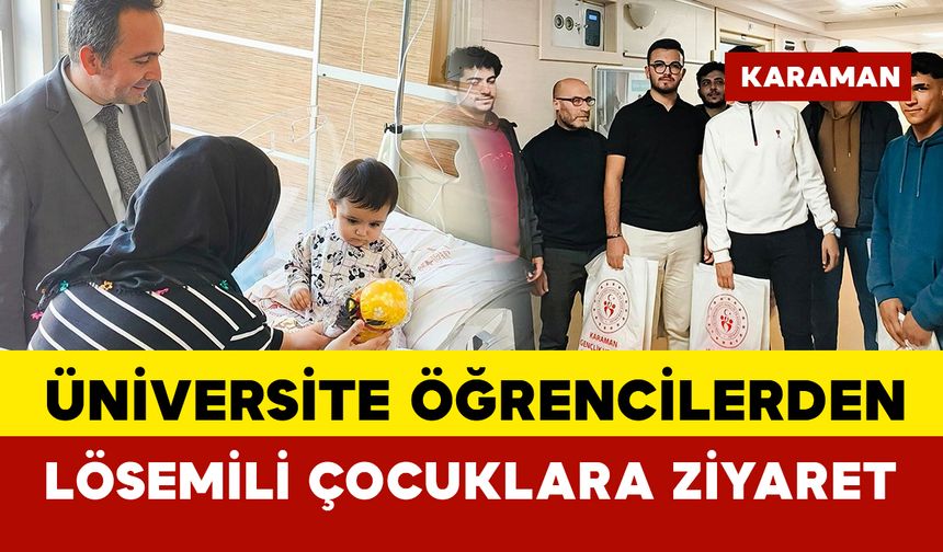 Erkek Öğrenciler Lösemili Çocukları Ziyaret Etti