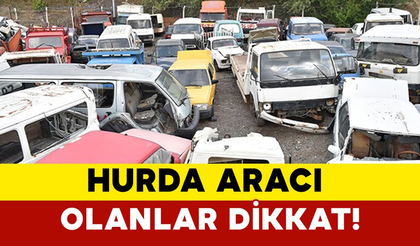 Hurda Araç Teşviki Geri Dönüyor