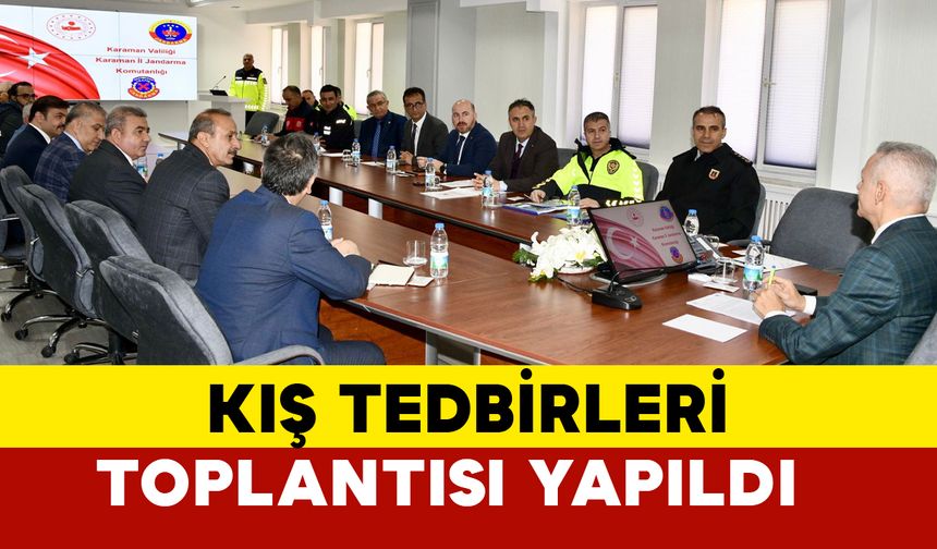 Kış Mevsimi Trafik Tedbirleri Toplantısı, Vali Mehmet Fatih Çiçekli Başkanlığında Yapıldı