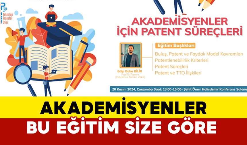 KMÜ'de “Akademisyenler İçin Patent Süreçleri” Eğitimi Düzenleniyor