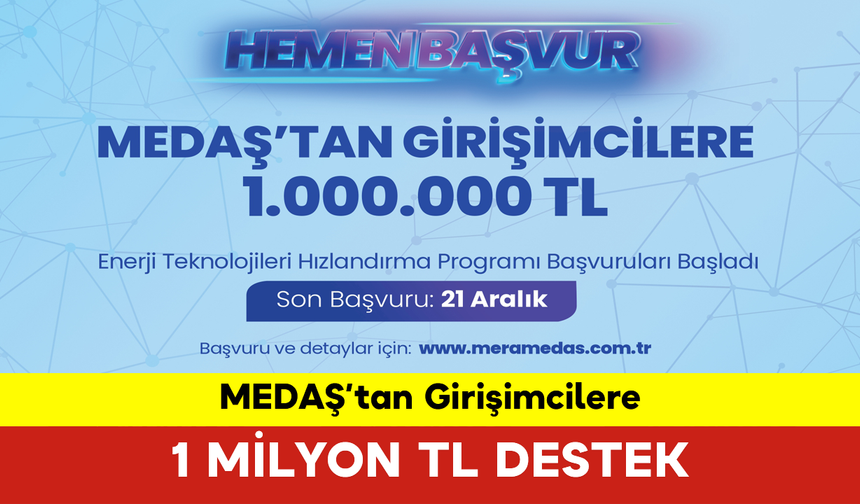 MEDAŞ’tan Girişimcilere 1 Milyon TL Destek