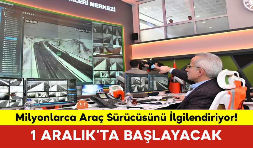 Milyonlarca Araç Sürücüsünü İlgilendiriyor! 1 Aralık’ta Başlayacak